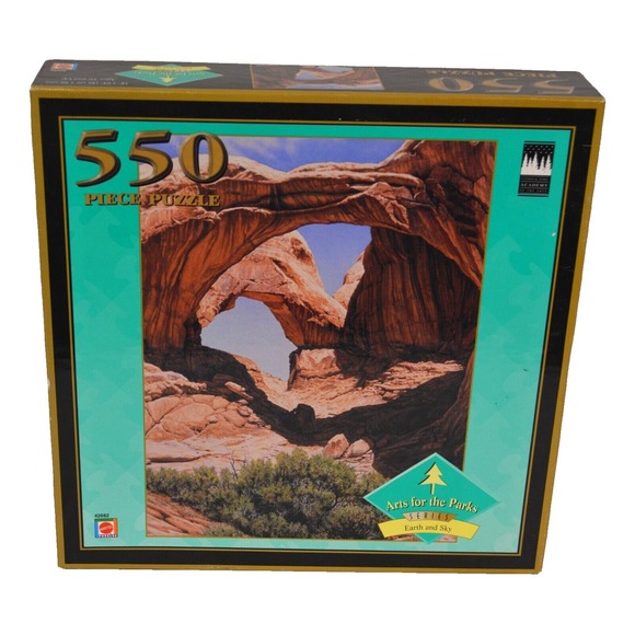 VTG Mattel Arts for the Parks Series Earth and Sky  550 Piece Puzzle‎ Sealed - Picture 1 of 7
